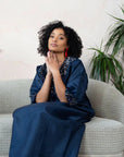 Sequin Silk Boubou Dress