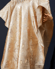 Golden Goddess Boubou in metallic gold with embellished neckline