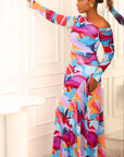 The Sunset Symphony Gown