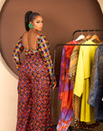 The Zuri Backless Ankara Top and Pant