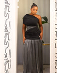ROSE DRAPE DRESS