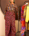 The Zuri Backless Ankara Top and Pant