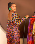The Zuri Backless Ankara Top and Pant