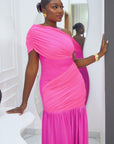ROSE DRAPE DRESS