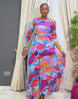The Sunset Symphony Gown